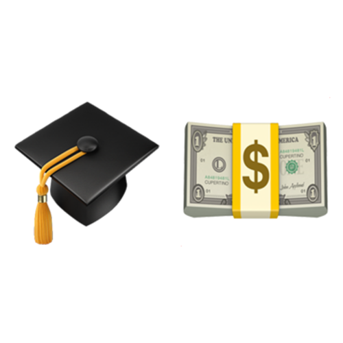🎓💵 Emoji Domain iOS rendering